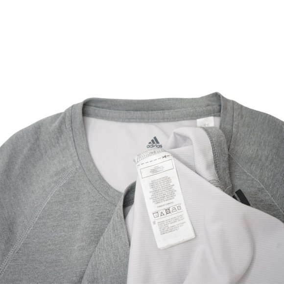 adidas Womens AeroReady Gray Short Sleeve Pullover T-Shirt Sport | XS - Picture 6 of 6